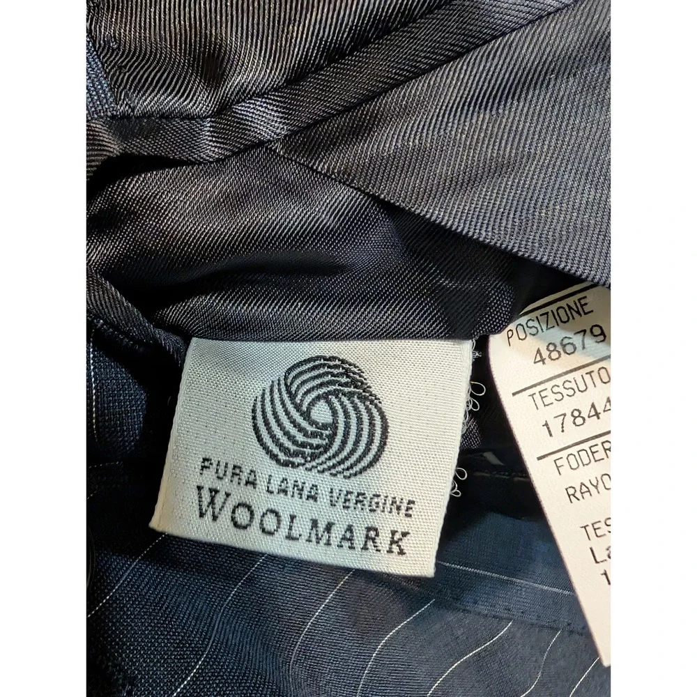 CANALI Men's‎ Charcoal Pinstripe Blazer Made in Italy Wool Blend Size 56R